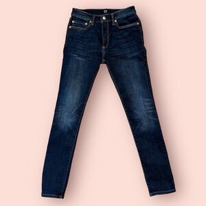 Gap Men's 1969 Super Skinny Jeans in Dark Blue Denim